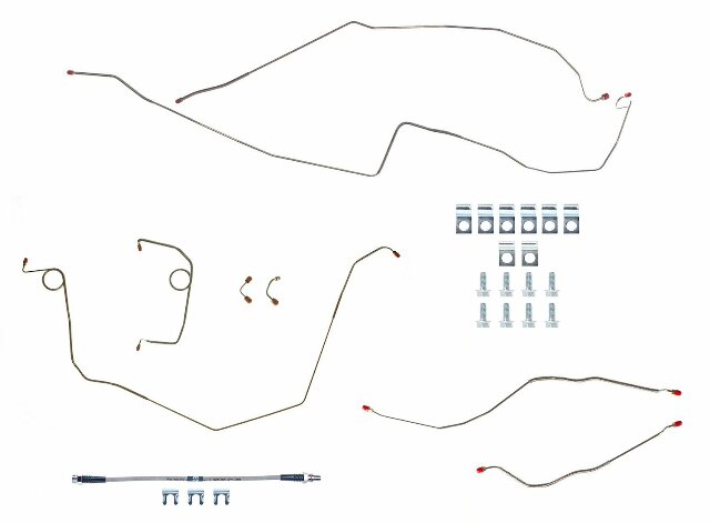 Complete Brake Line Kit for Chevy Convertible Conversion