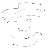 Chevy Conversion Complete Brake Line Kit; Fine Lines-CBK0417SS