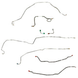 Chevy Conversion Complete Brake Line Kit; Fine Lines-CBK0418SS