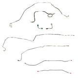 Chevy Conversion Complete Brake Line Kit; Fine Lines-CBK0420SS