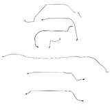 Pontiac Convertible Conversion Complete Brake Line Kit; CBK0423SS