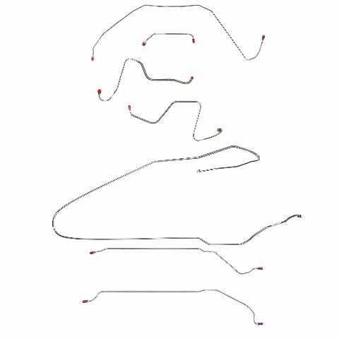Brake Line Kit for 1967 Buick Skylark /GS w/ Manual Drum, Convertible Complete Brake