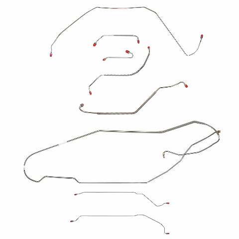 Brake Line for 1967 Buick Skylark / GS w/Power Disc, Hardtop Complete