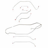 Fits 1967 Buick Skylark/GS w/Power Disc, Hardtop Complete Brake Line CBK0431SS