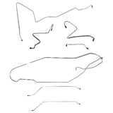 Oldsmobile w/ Hardtop Complete Brake Line Kit; Fine Lines-CBK0433SS