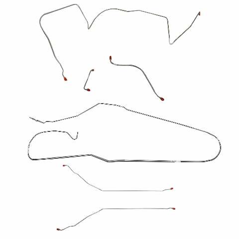 Brake Line for 1966 LeMans/GTO w/Power Drum, Convertible Complete