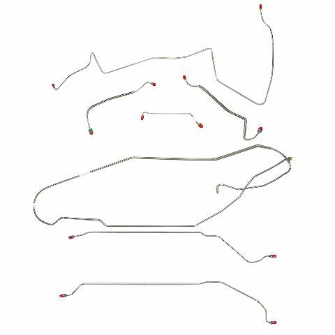Complete Brake Line Kit for 1967 LeMans/GTO w/Manual Drum, Hardtop;