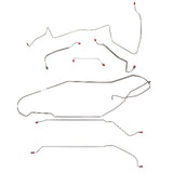 Complete Brake Line Kit for 1967 Pontiac LeMans/GTO ABS drum brakes stainless steel