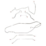 Pontiac w/ Hardtop Complete Brake Line Kit; Fine Lines-CBK0443SS