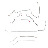 Pontiac Convertible Complete Brake Line Kit; Fine Lines-CBK0444SS