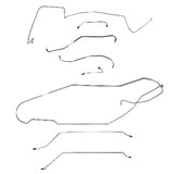 Pontiac w/ Hardtop Complete Brake Line Kit; Fine Lines-CBK0445SS