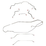 Pontiac w/ Hardtop Complete Brake Line Kit; Fine Lines-CBK0449SS