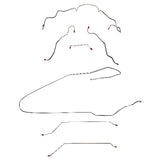 Pontiac Convertible Complete Brake Line Kit; Fine Lines-CBK0452SS