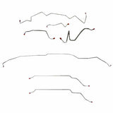 Fits 1968 LeMans/GTO w/Manual Drum, Hardtop Complete Brake Line Kit; CBK0457SS