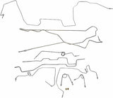 Pontiac w/ Hardtop Complete Brake Line Kit; Fine Lines-CBK0459SS