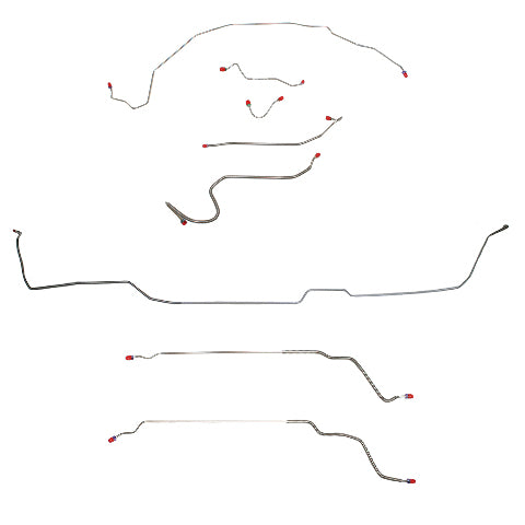 Buick, Pontiac, Oldsmobile w/ Hardtop Complete Brake Line Kit; CBK0479SS