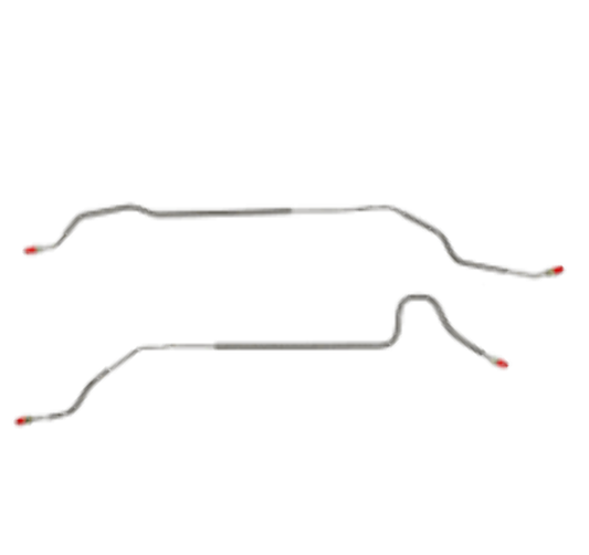 Pontiac Complete Brake Line Kit; Fine Lines-CBK0487SS