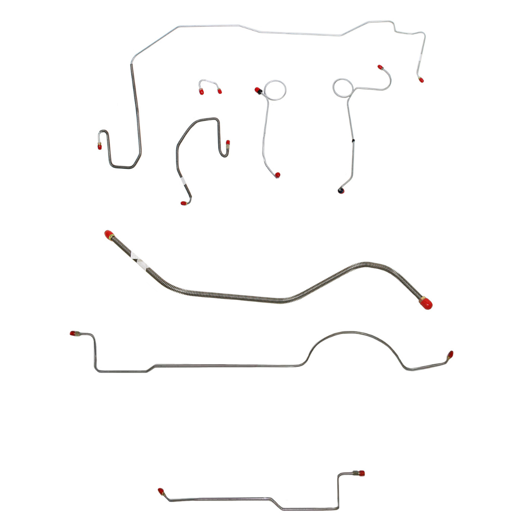 Mopar E Body Complete Brake Line Kit; Fine Lines-CBK0529SS