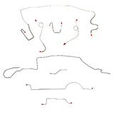 Mopar A Body Complete Brake Line Kit; Fine Lines-CBK0588SS