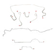 Complete Brake Line Kit for 1970-1971 Chrysler A Body ABS disc brakes drum brakes stainless steel