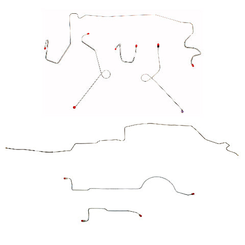 Complete Brake Line Kit for Mopar A Body