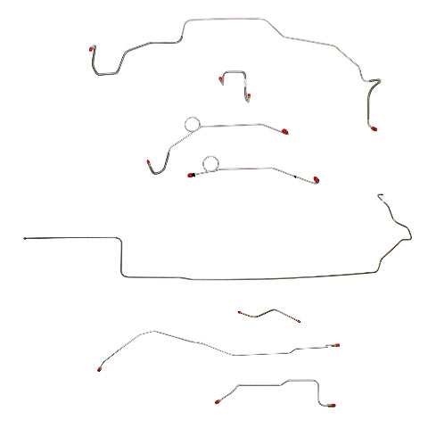 Complete Brake Line Kit for 1967-1969 Mopar B Body stainless steel