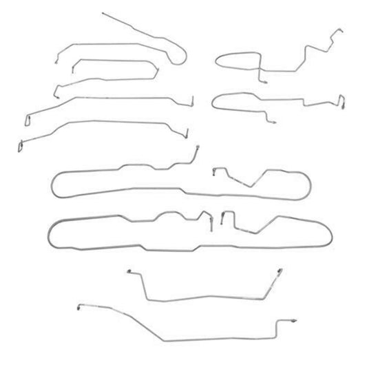 Fits 14-18 Silverado/Sierra 1500 ExtCab/Short Bed, Complete Brake Line CBK0686OM