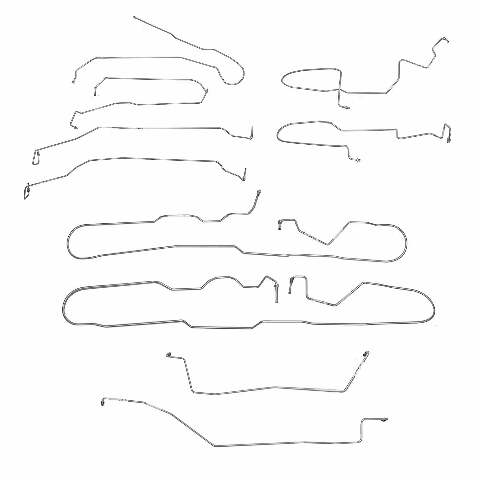 Complete Brake Line Kit for 2009-2018 Chevy Silverado 1500 stainless steel