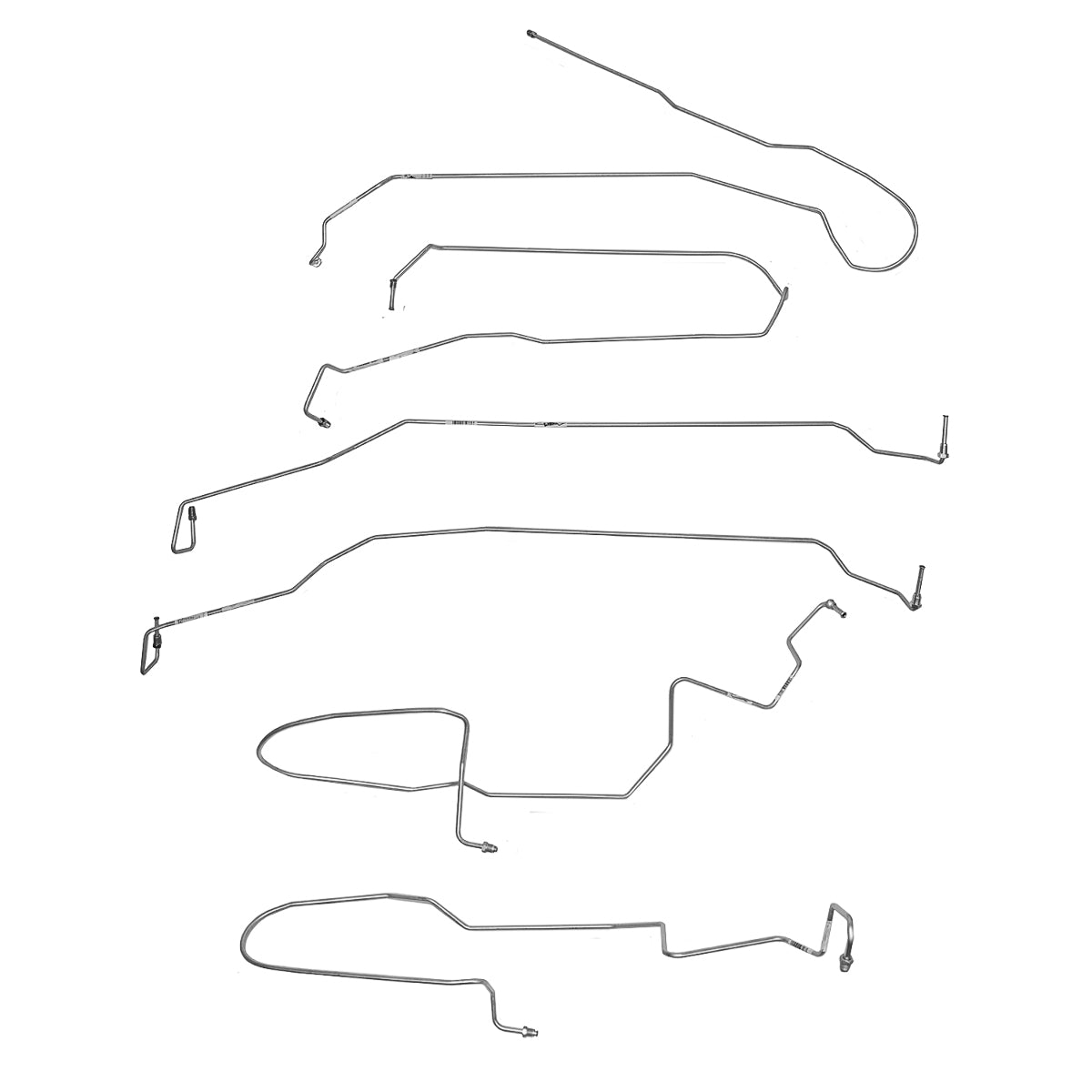 Complete Brake Line Kit for 2009-2018 Chevy Silverado 1500 stainless steel