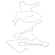 Complete Brake Line Kit for 2004 Pontiac GTO ABS stainless steel