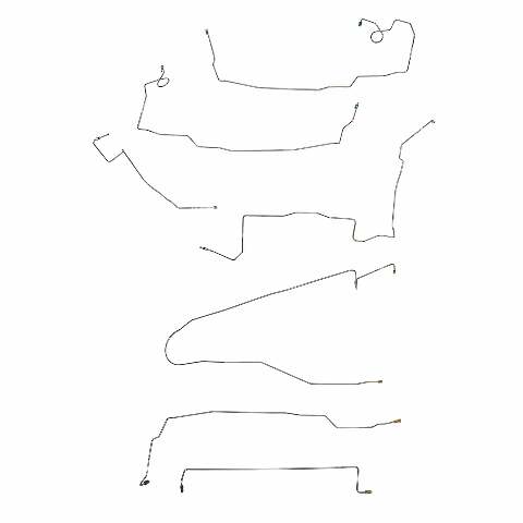 Complete Brake Line Kit for 2003-2010 Dodge Viper stainless steel