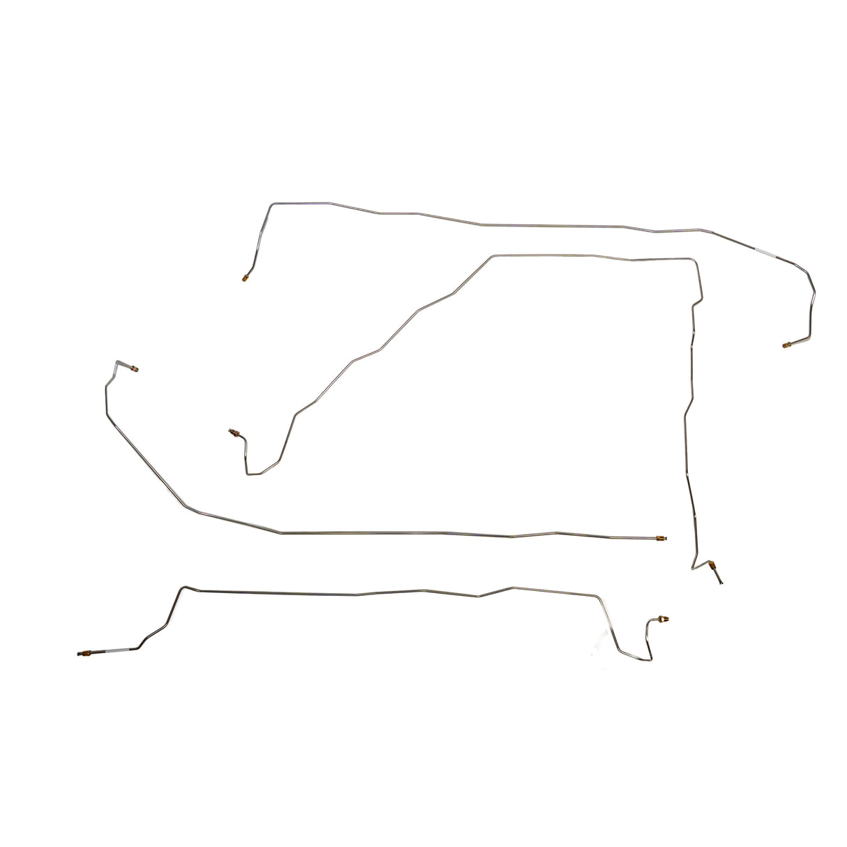 2001-03 Toyota RAV4, 2.0L, 2WD, Complete Brake Line Kit Steel CBK0709OM