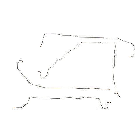 2001-03 Toyota RAV4, 2.0L, 2WD, Complete Brake Line Kit Steel CBK0709OM