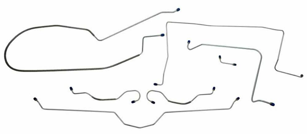 Fits 1965 - 1966 Chevrolet Corvette Full Brake Line Set CBL905