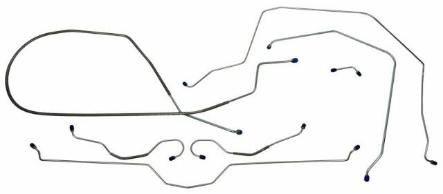 Fits Late 1965 - 1966 Chevrolet Corvette Full Brake Line Set CBL906