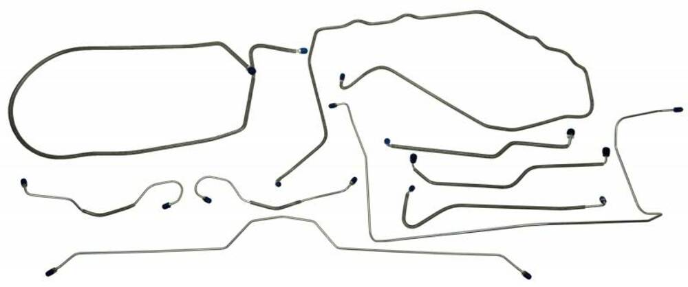 Fits 1974 Chevrolet Corvette  Full Brake Line Set CBL916
