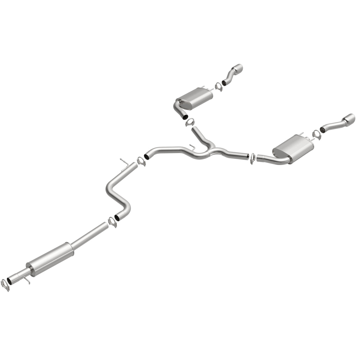 2014-2016 Chevy Impala Limited Direct-Fit Replacement Exhaust System 106-0326 aluminized steel