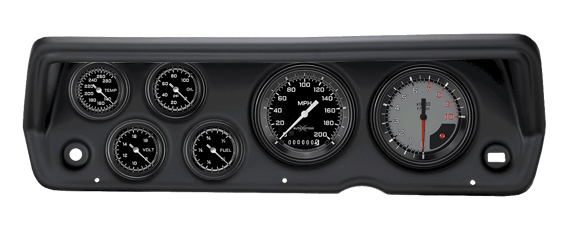 Classic Instruments AutoCross Gray Series full-sweep CDDU70AXG101BL