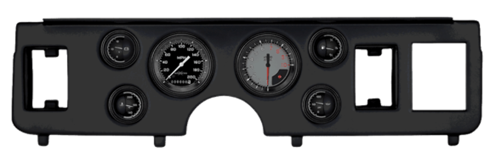 t AutoCross Gray Series, short-sweep CDMU79AXG01BL Classic Instruments