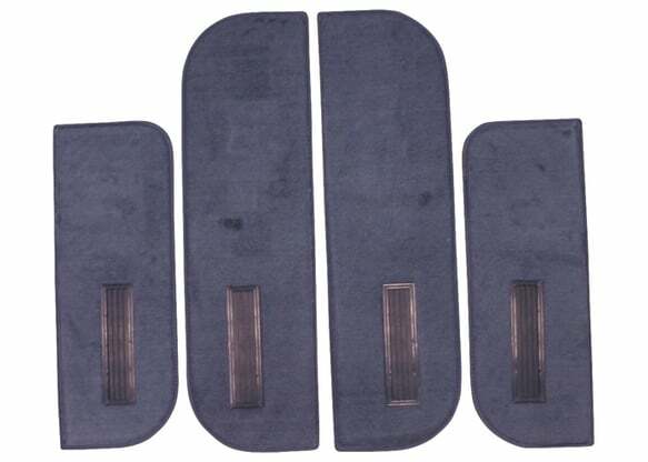 Fits 1987 Chevrolet Blazer; Door Panel Carpet Set - Black CDP75PUBLACK