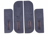 Fits 1987 Chevrolet Blazer; Door Panel Carpet Set - Black CDP75PUBLACK