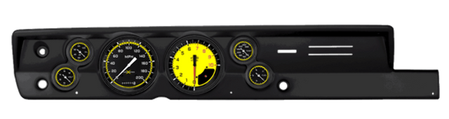 Classic Instruments AutoCross Yellow Series full-sweep CDPB67AXY151BL