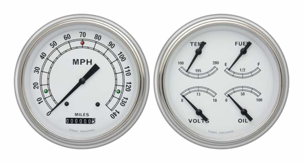 Classic White 1951-52 Chevy Car Package LS Sending Unit CH51CW52-LS