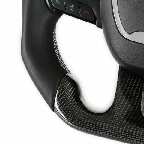 Fits 2015-2022 Dodge Charger; Steering Wheel-Carbon Fiber Heated-CH950-19