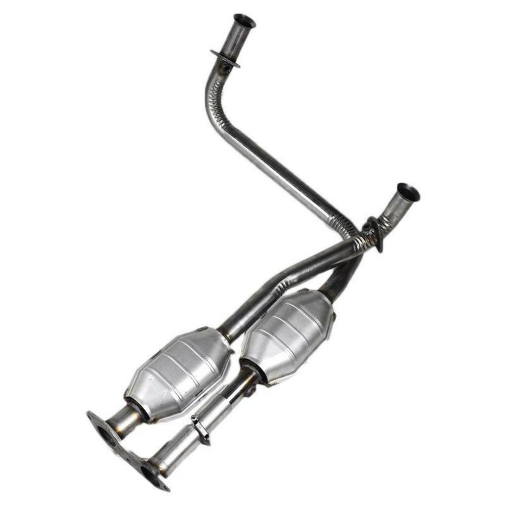 direct-fit catalytic converter fits 1999-2000 Cadillac Escalade 5.7L V8 and 1996-1999 Chevy C1500 5.7L V8 rear front Federal EPA with gaskets Schultz