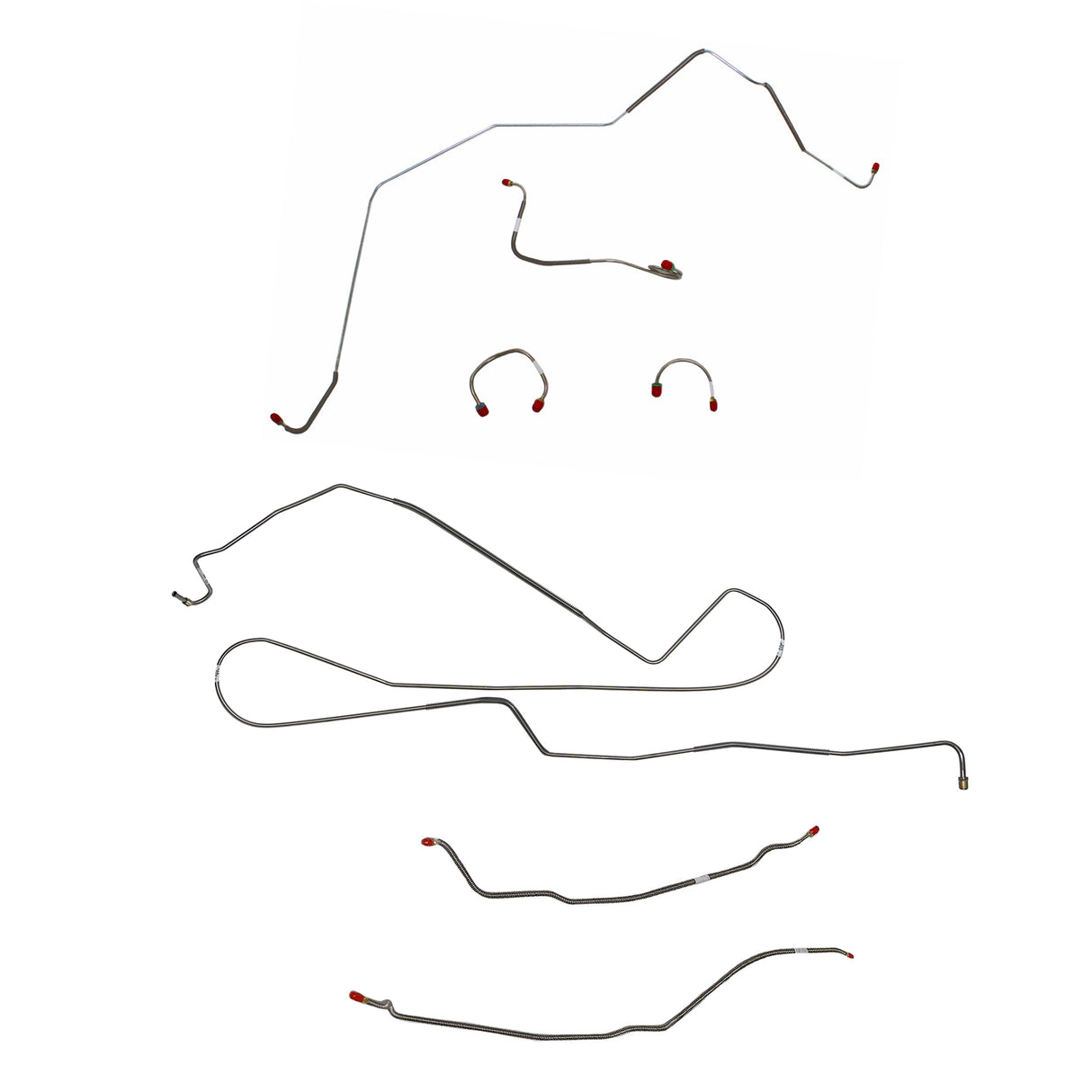 t Chevy Complete Brake Line Kit; Fine Lines-CBK0397SS Fine Lines