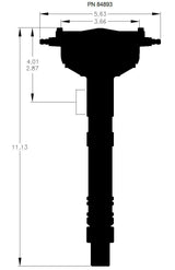 MSD ignition distributor black big block 84893