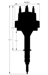t Chevy In-line 6 Cylinder Distributor - 8515 MSD