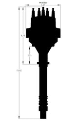 t Chevy V8 Marine Ready-to-Run Distributor- Black - 83607 MSD