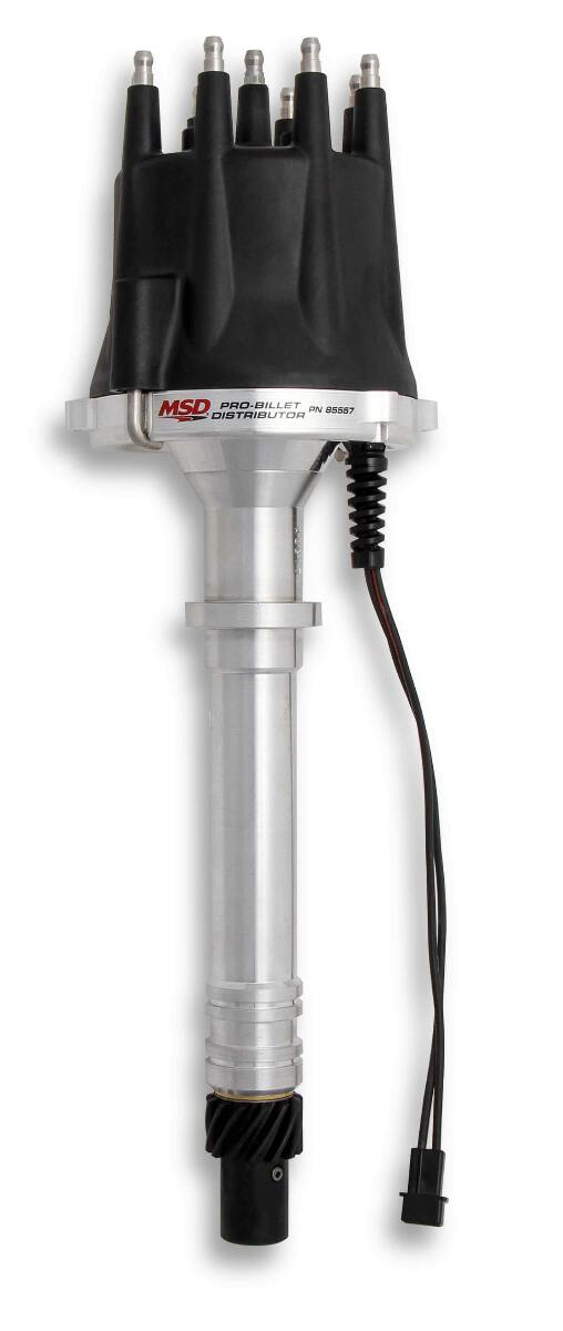 MSD ignition distributor black aluminum stainless steel 85557